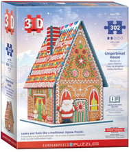 Load image into Gallery viewer, Gingerbread House (3D) Puzzle by Eurographics