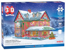 Load image into Gallery viewer, Christmas House 3D Puzzle by Eurographics