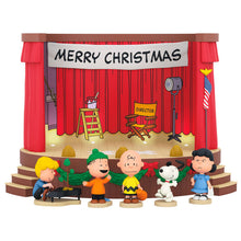 Load image into Gallery viewer, The Peanuts® Gang Merry Christmas, Charlie Brown! Tabletop Decoration With Light and Sound