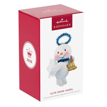 Load image into Gallery viewer, Cute Snow Angel With Bell Ornament - Hallmark Timmins