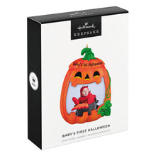 Load image into Gallery viewer, Baby's First Halloween 2025 Photo Frame Ornament