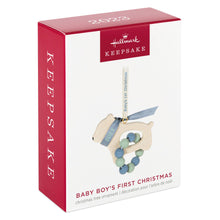 Load image into Gallery viewer, Baby Boy's First Christmas 2023 Ornament