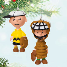 Load image into Gallery viewer, Mini The Peanuts® Gang Playing Catch Ornaments, Set of 2