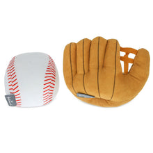 Load image into Gallery viewer, Better Together Baseball and Glove Magnetic Plush Pair, 5" H