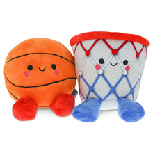 Load image into Gallery viewer, Better Together Basketball and Hoop Magnetic Plush Pair, 6" H