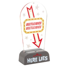 Load image into Gallery viewer, Beetlejuice™ Light-Up Tabletop Sign, 10.5"