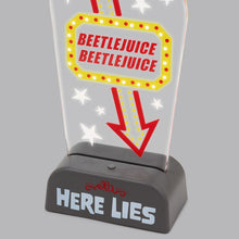 Load image into Gallery viewer, Beetlejuice™ Light-Up Tabletop Sign, 10.5"