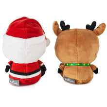 Load image into Gallery viewer, Better Together Santa and Reindeer Magnetic Plush Pair, 5.75"