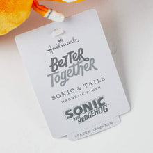 Load image into Gallery viewer, Better Together SEGA Sonic the Hedgehog™ and Tails Magnetic Plush Pair, 5.2"
