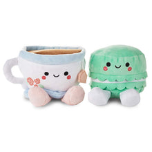 Load image into Gallery viewer, Better Together Teacup and Macaron Cookie Magnetic Plush Pair, 3.5"