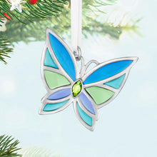 Load image into Gallery viewer, Mini Bitty Bright Butterfly Metal Ornament, 1.25"