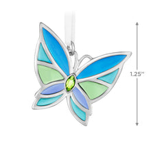 Load image into Gallery viewer, Mini Bitty Bright Butterfly Metal Ornament, 1.25"