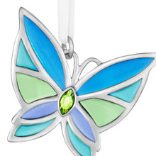 Load image into Gallery viewer, Mini Bitty Bright Butterfly Metal Ornament, 1.25"