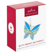 Load image into Gallery viewer, Mini Bitty Bright Butterfly Metal Ornament, 1.25"