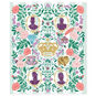 Load image into Gallery viewer, Bridgerton Ton Silhouettes on Floral Blanket, 50x60