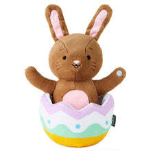 Load image into Gallery viewer, Excited for Eggs Bunny Plush With Sound and Motion