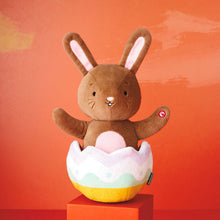 Load image into Gallery viewer, Excited for Eggs Bunny Plush With Sound and Motion