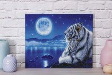 Load image into Gallery viewer, Crystal Art - Mounted Kit - Lullaby White Tigers - Hallmark Timmins