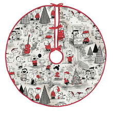Load image into Gallery viewer, Peanuts® Fabric Hallmark Tree Skirt, 48"