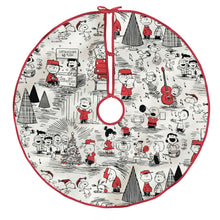Load image into Gallery viewer, Peanuts® Fabric Hallmark Tree Skirt, 48"