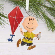 Load image into Gallery viewer, Peanuts® 75th Anniversary Charlie Brown With Kite Hallmark Ornament