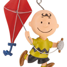 Load image into Gallery viewer, Peanuts® 75th Anniversary Charlie Brown With Kite Hallmark Ornament
