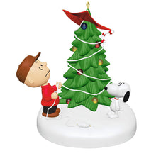 Load image into Gallery viewer, The Peanuts® Gang The Kite-Eating Christmas Tree Ornament With Light - Hallmark Timmins