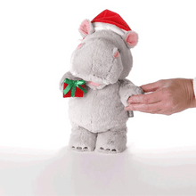 Load image into Gallery viewer, Musical Christmas Hippo Plush With Motion, 11"