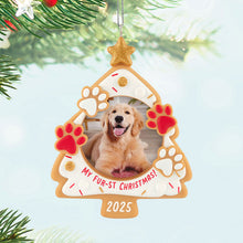 Load image into Gallery viewer, My Fur-st Christmas 2025 Photo Frame Ornament