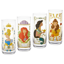 Load image into Gallery viewer, Disney Princess Drinking Glasses, Set of 4