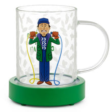 Load image into Gallery viewer, National Lampoon's Christmas Vacation™ Clark Griswold Glass Mug With Light and Sound Base, 13 oz.