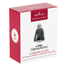 Load image into Gallery viewer, Mini National Lampoon's Christmas Vacation™ Sledding Clark Ornament, 1.25"