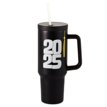 Load image into Gallery viewer, Class of 2025 Black Insulated Travel Cup With Handle, 40 oz.