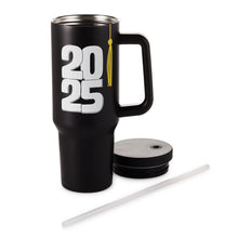 Load image into Gallery viewer, Class of 2025 Black Insulated Travel Cup With Handle, 40 oz.