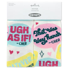 Load image into Gallery viewer, Clueless Cher and Amber Quotes Novelty Crew Socks