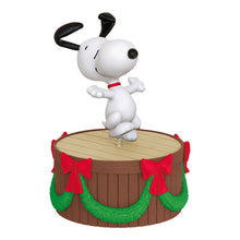 Load image into Gallery viewer, Mini The Peanuts® Gang Dancing Snoopy ShowToppers Musical Tree Topper With Light, 4" - Hallmark Timmins