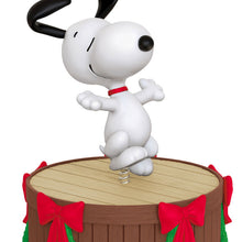 Load image into Gallery viewer, Mini The Peanuts® Gang Dancing Snoopy ShowToppers Musical Tree Topper With Light, 4" - Hallmark Timmins