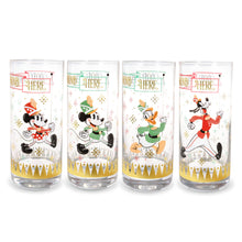 Load image into Gallery viewer, Disney 100 Years of Wonder Mickey and Friends Parade Holiday Glasses, Set of 4