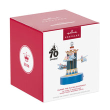 Load image into Gallery viewer, Disney Parks Memories 70 Years of Disneyland Dumbo the Flying Elephant Musical Ornament With Light and Motion - Hallmark Timmins