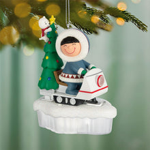 Load image into Gallery viewer, Frosty Friends Tree Delivery Ornament With Light - Hallmark Timmins