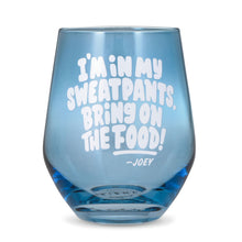 Load image into Gallery viewer, Friends Bring On the Food Stemless Wine Glass, 16 oz.