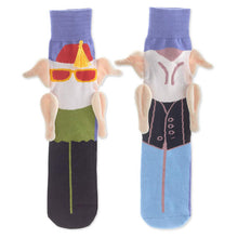 Load image into Gallery viewer, Friends Turkey Head Monica and Joey Novelty Socks