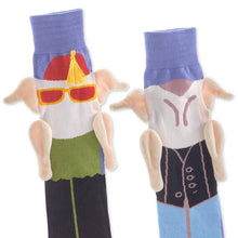 Load image into Gallery viewer, Friends Turkey Head Monica and Joey Novelty Socks