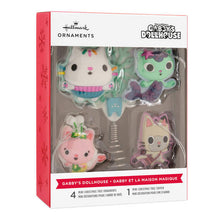 Load image into Gallery viewer, Mini DreamWorks Animation Gabby's Dollhouse Hallmark Tree Topper and Ornaments, Set of 5