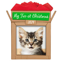 Load image into Gallery viewer, Pet's Fur-st Christmas 2024 Photo Frame Ornament