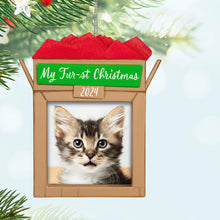 Load image into Gallery viewer, Pet's Fur-st Christmas 2024 Photo Frame Ornament