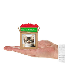 Load image into Gallery viewer, Pet's Fur-st Christmas 2024 Photo Frame Ornament