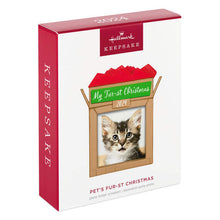 Load image into Gallery viewer, Pet's Fur-st Christmas 2024 Photo Frame Ornament