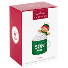 Load image into Gallery viewer, Son Gingerbread Boy in Mug 2025 Ornament