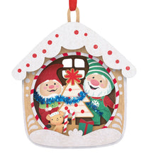 Load image into Gallery viewer, 5th Anniversary Gnome for Christmas Papercraft Ornament